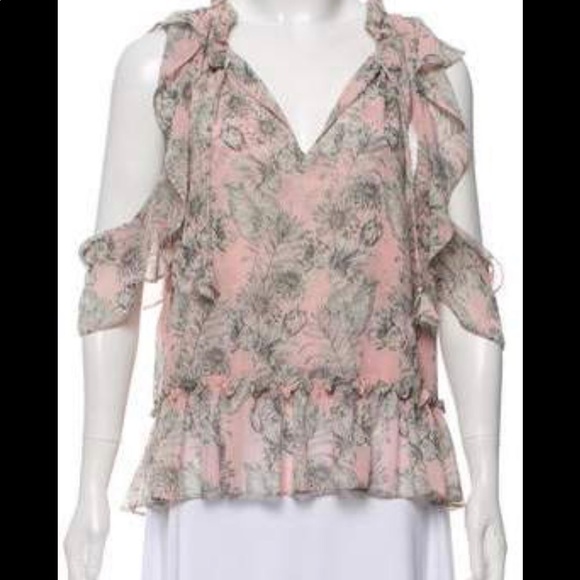 Misa skirt and top set, blush floral with gray - Picture 3 of 8